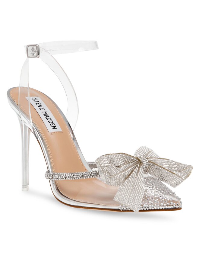 Steve Madden Sandále Steve Madden Virtuous Sandal SM11002835-02002-494 Priehľadná