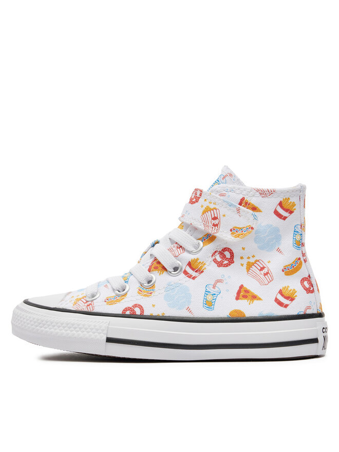 Converse Plátěnky Converse Chuck Taylor All Star Easy On Snacks A07377C Bílá