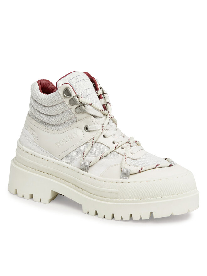 Tommy Jeans Trappers Tommy Jeans Tjw Hybrid Boot EN0EN02338 Alb