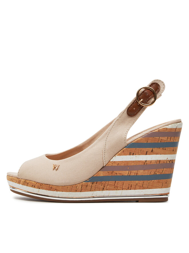 Wrangler Sandały Wrangler Raval Marina Women Wedge 20241057.32A Beżowy