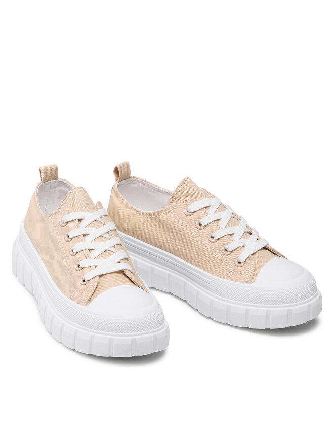 Jenny Fairy Sneakers aus Stoff Jenny Fairy WSS20542-01 Beige