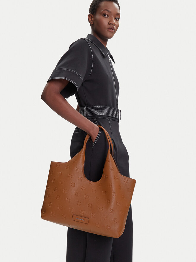 KARL LAGERFELD Handtasche KARL LAGERFELD A3W30302 Braun