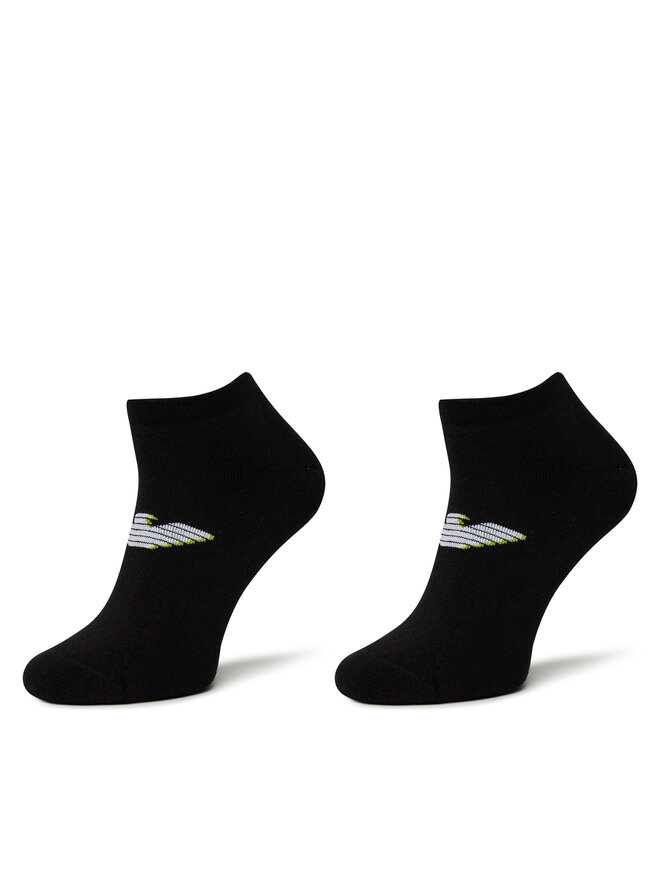 Emporio Armani 2er-Set niedrige Herrensocken Emporio Armani EM000538 AF12299 MC005 Schwarz