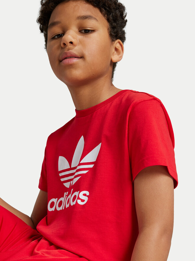adidas adidas Póló adicolor Trefoil IY7423 Piros Regular Fit