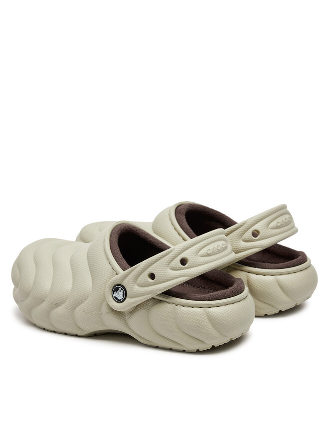 Crocs Παντόφλες Crocs Classic Lined Overpuff Clog 210059 Μπεζ