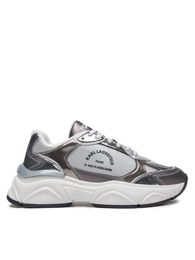 KARL LAGERFELD Sneakersy KARL LAGERFELD Komet KL65638M Srebrny