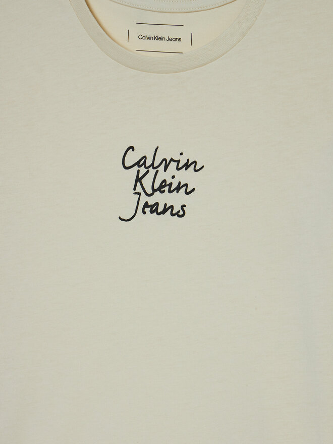 Calvin Klein Jeans Calvin Klein Jeans Camiseta IG0IG02805 Écru Slim Fit