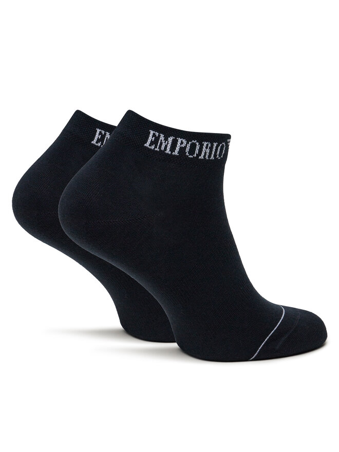 Emporio Armani 3er-Set niedrige Herrensocken Emporio Armani EM000550 AF12276 MB154 Dunkelblau