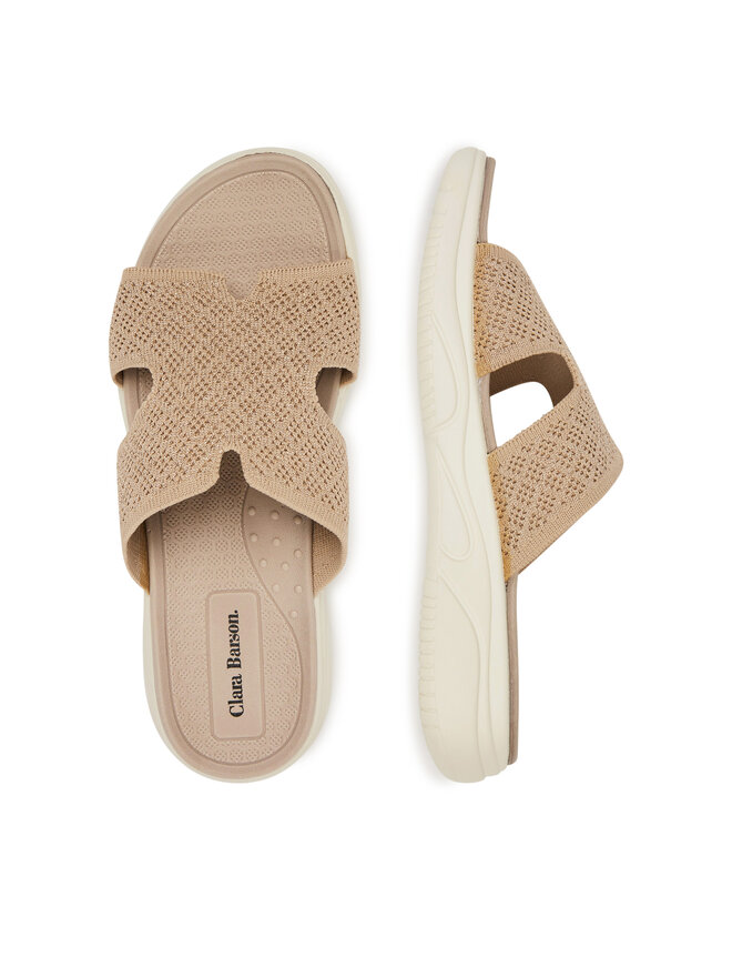Clara Barson Pantoletten Clara Barson R25SS02834 Beige