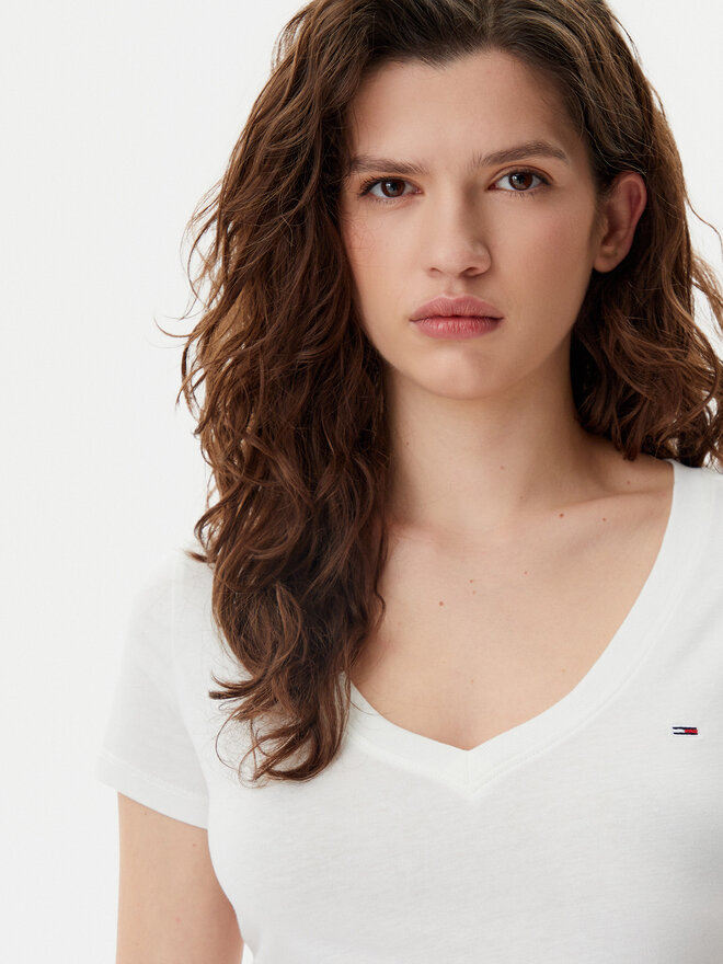 Tommy Jeans Tommy Jeans Camiseta DW0DW20458 Blanco Slim Fit