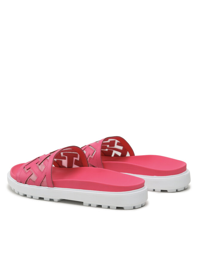 Tommy Hilfiger Ciabatte Tommy Hilfiger Th Elevated Flat Sandal FW0FW07407 Rosa