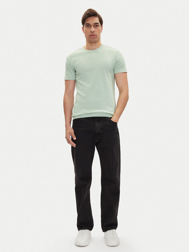 Mustang Mustang Marškinėliai Allen 1016486 Žalia Slim Fit