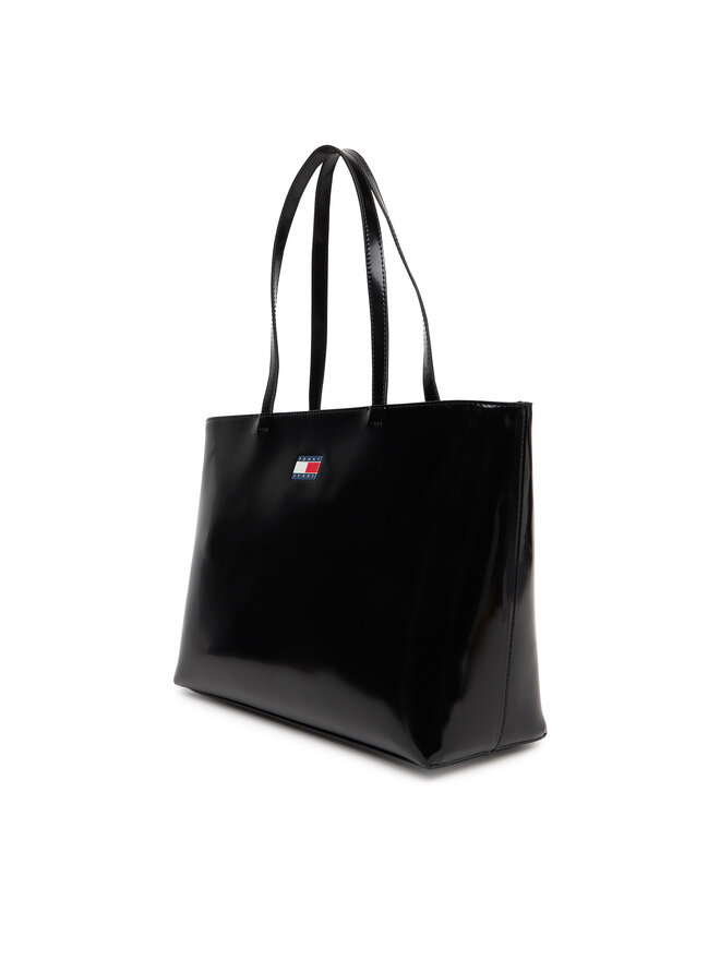 Tommy Jeans Handtasche Tommy Jeans Tjw Must Tote AW0AW18069 Schwarz