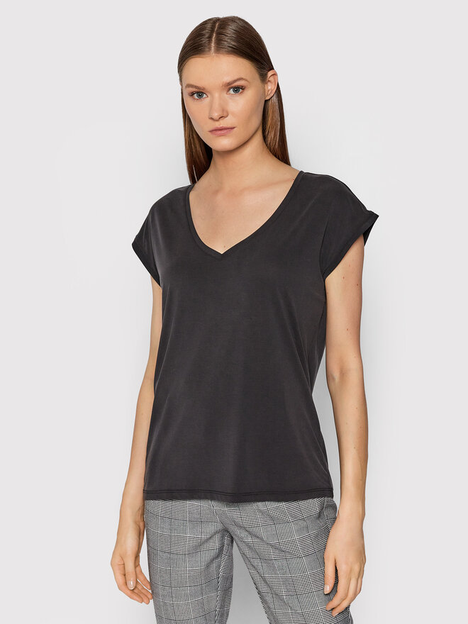 Vero Moda Vero Moda Marškinėliai Filli 10247666 Juoda Regular Fit