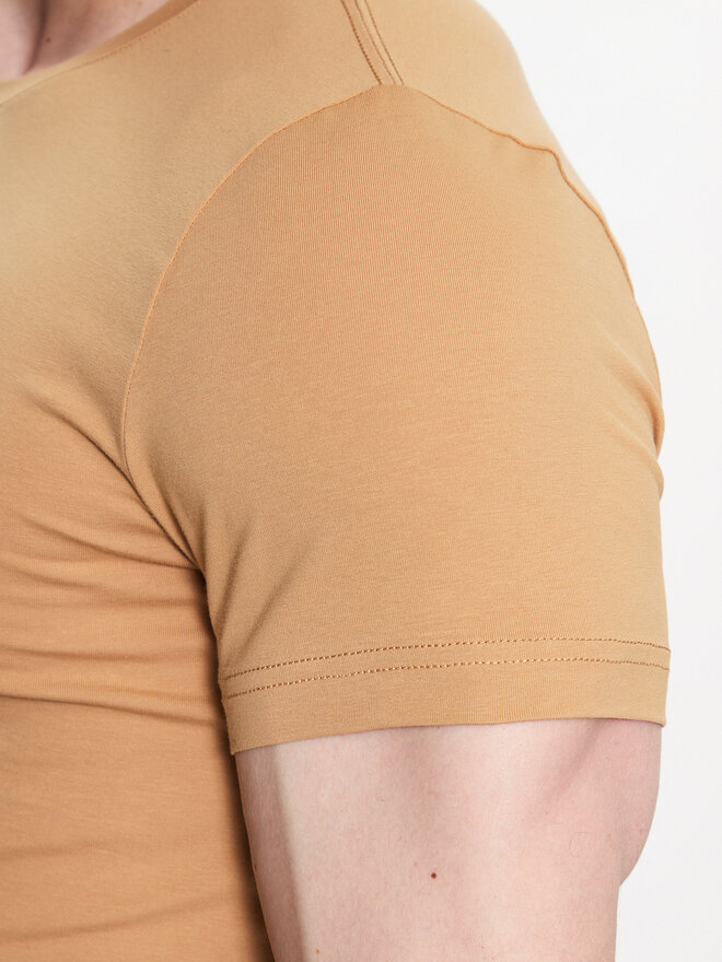 Tommy Hilfiger Tommy Hilfiger Marškinėliai MW0MW10800 Smėlio Slim Fit
