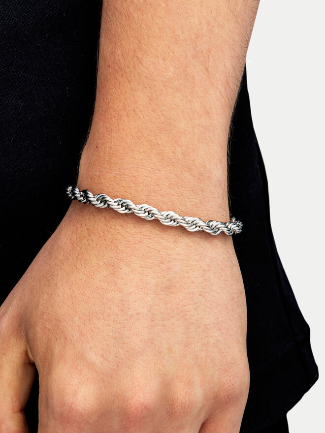 ICED STUFF Armband ICED STUFF Rope Weißgold