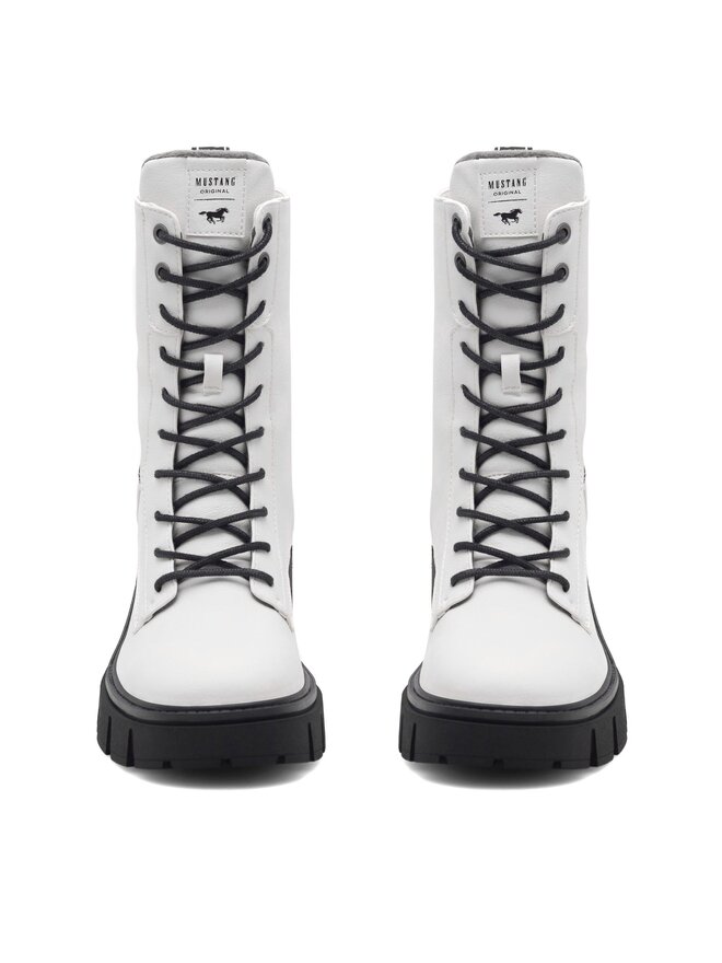 Mustang Botine Mustang 1471-502 Alb