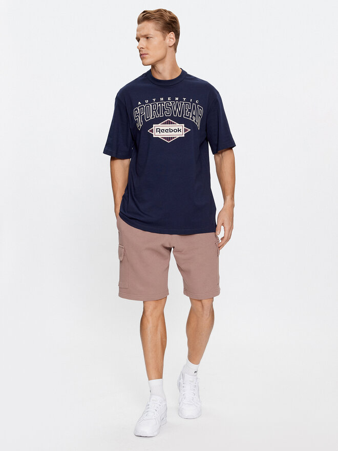 Reebok Reebok Póló Sporting Goods IM1505 Sötétkék Regular Fit