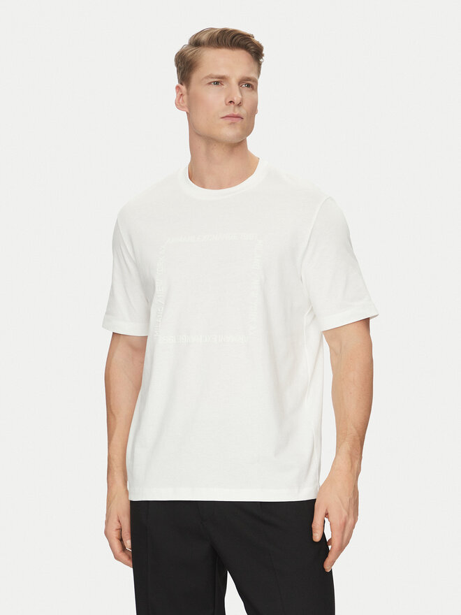 Armani Exchange Armani Exchange Camiseta 6DZTLN ZJ9JZ 1116 Blanco Regular Fit