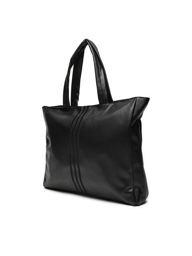 Borsetta adidas Polyurethane Outline Trefoil Shopper Bag IY4058 Nero escarpe