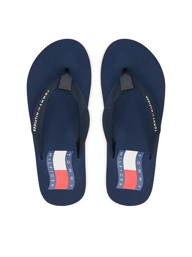 Tommy Hilfiger Pantoletten Tommy Hilfiger T3X8-34408-0058 Blau
