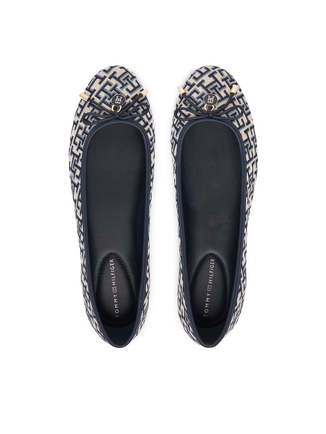 Tommy Hilfiger Ballerinas Tommy Hilfiger Th Charm Jacquard Ballerina FW0FW09504 Bunt