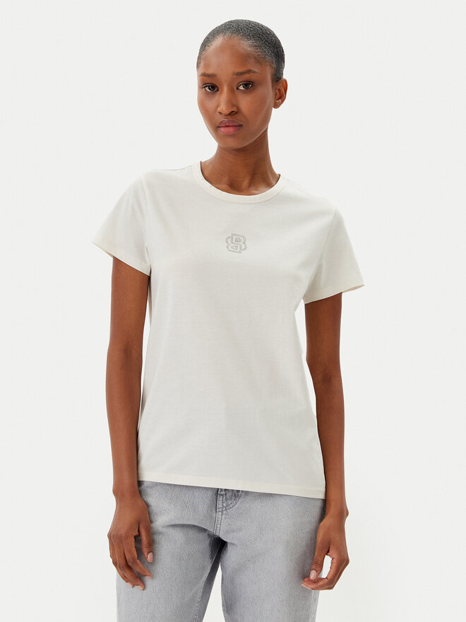 BOSS BOSS Camiseta Eventsa7 50537598 Écru Regular Fit