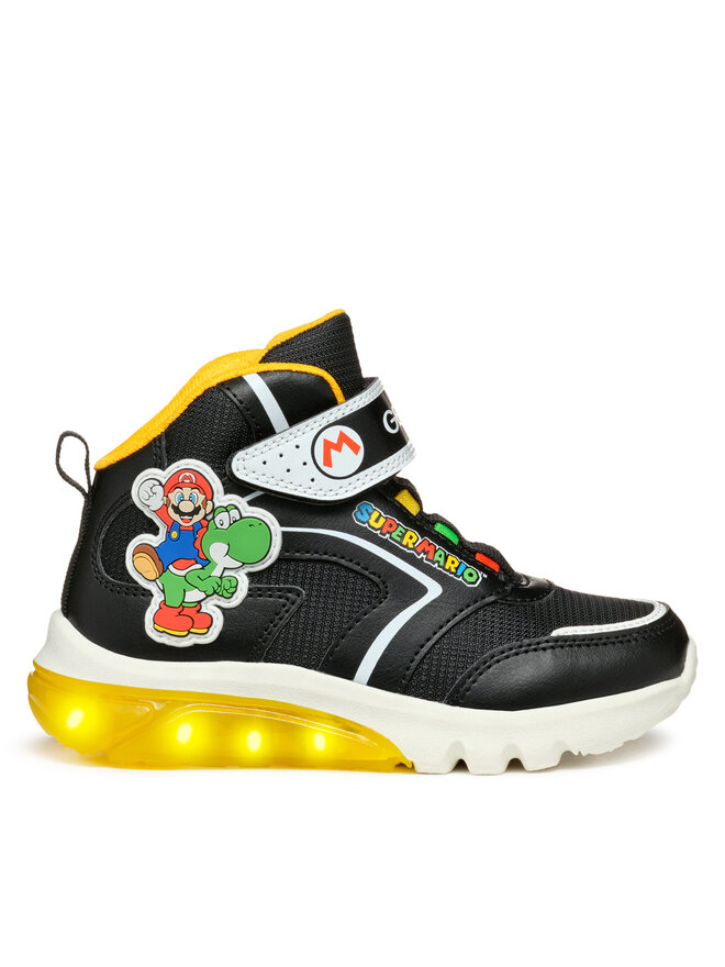 Geox Sneakersy Geox J Ciberdron Boy J46LBJ 054FU C0054 S Czarny