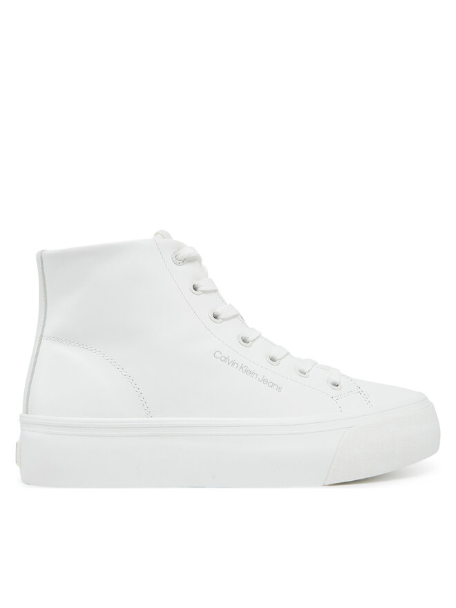 Calvin Klein Jeans Zapatillas Calvin Klein Jeans Vulc Flatform Mid Mg Lth YW0YW01741 Blanco