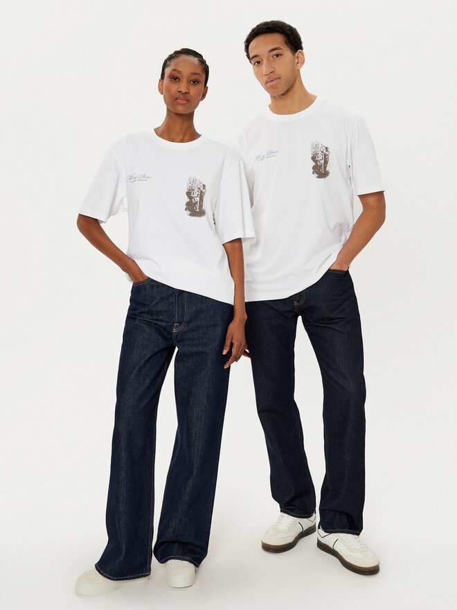 Filling Pieces Filling Pieces Camiseta Unisex Gardener 7449985 Blanco Regular Fit