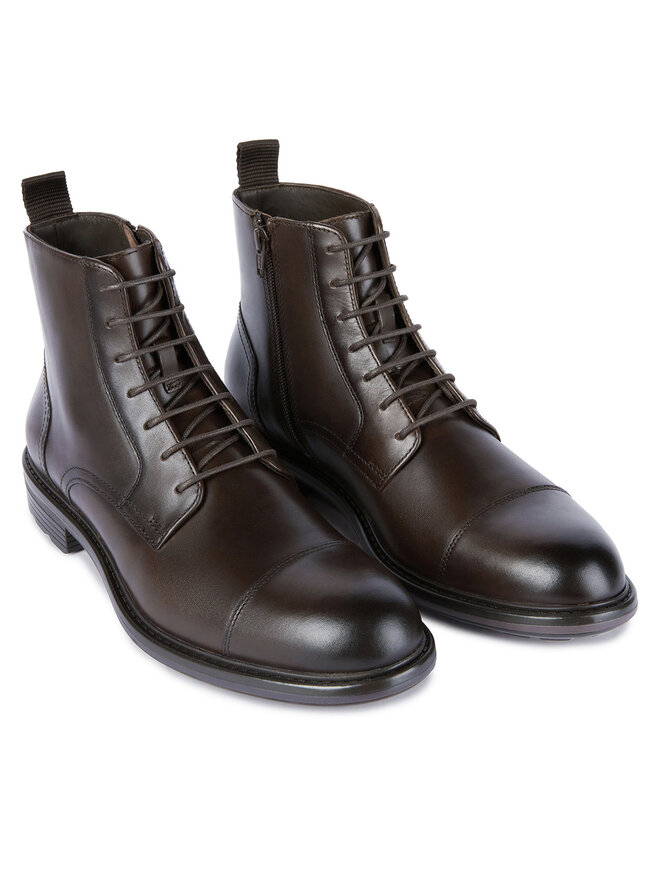 Geox Schnürschuhe Geox U Walk Pleasure B U567KB-00039 C6009 Braun