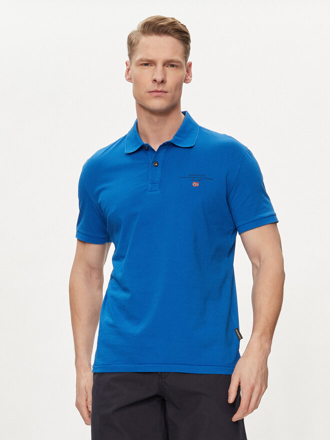 Napapijri Napapijri Polo marškinėliai Elbas NP0A4GB4 Mėlyna Regular Fit
