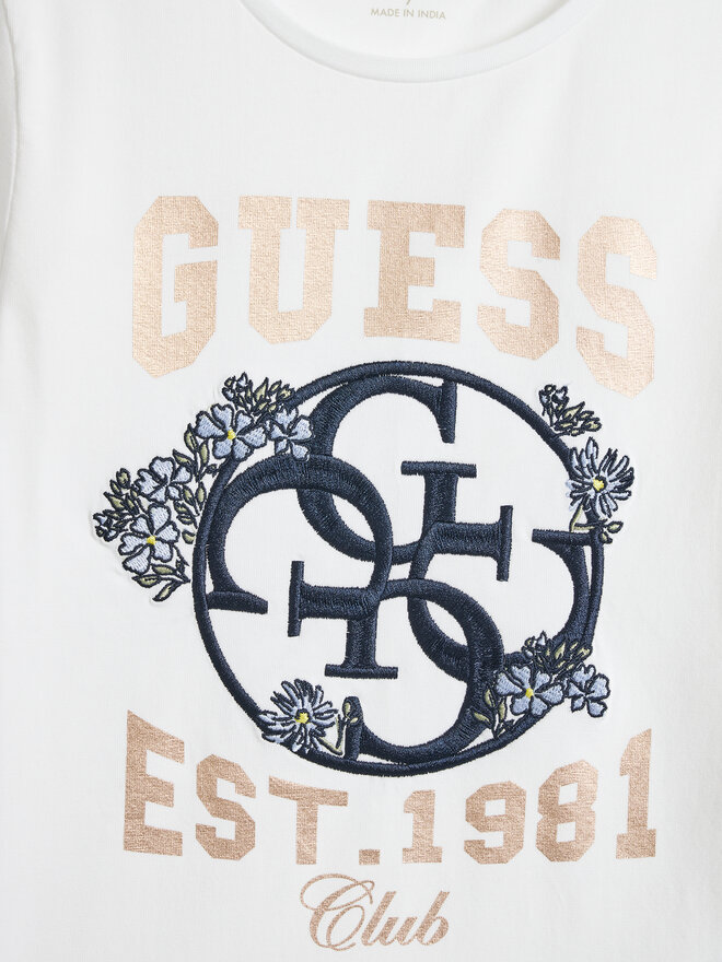 Guess Guess Póló J5YI25 K6YW4 Fehér Regular Fit