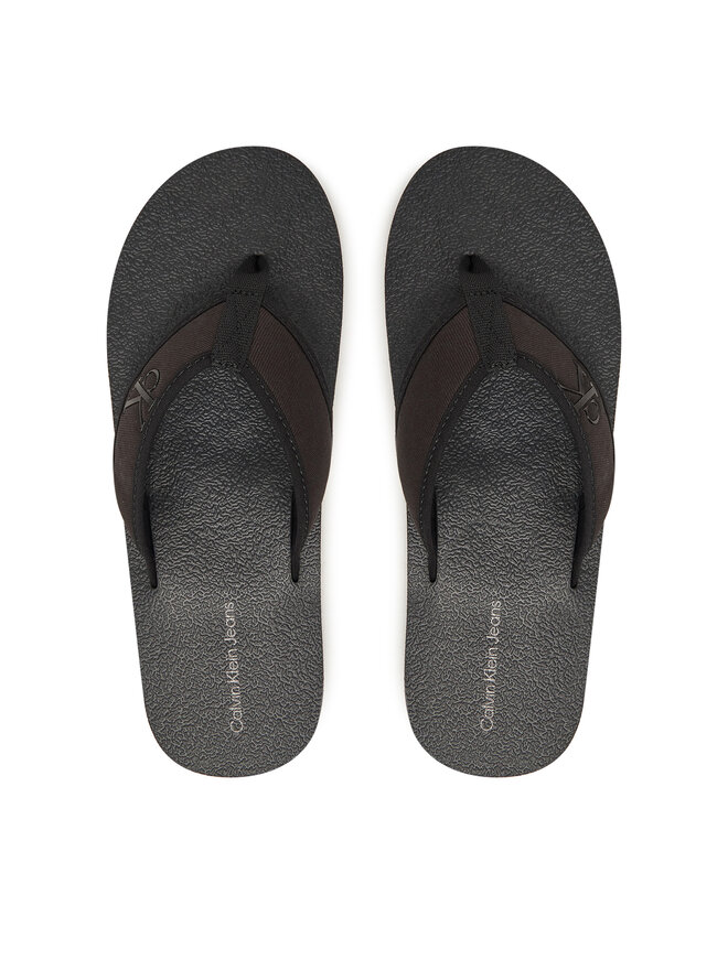Calvin Klein Jeans Japonki Calvin Klein Jeans Thong+ Cv YM0YM01235 Czarny