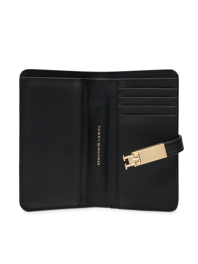 Tommy Hilfiger Malá dámská peněženka Tommy Hilfiger Th Heritage Med Wallet AW0AW17262 Černá
