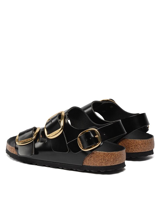 Birkenstock Sandały Birkenstock Milano Big Buckle 1024211 Czarny