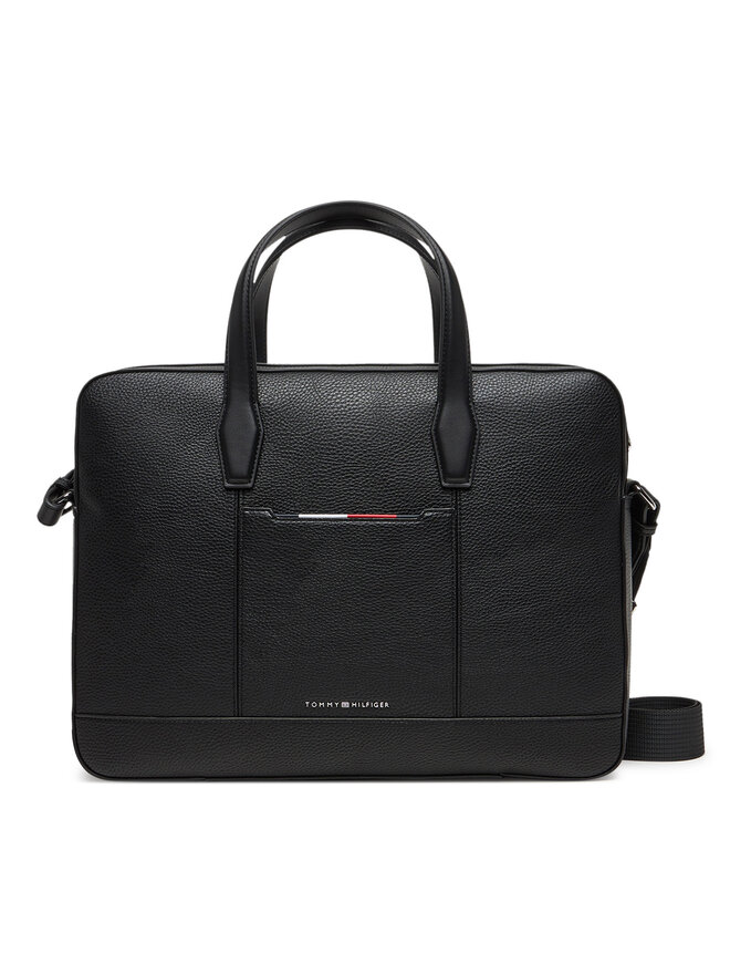 Tommy Hilfiger Laptoptasche Tommy Hilfiger Th Central Slim Computer Bag AM0AM13484 Schwarz