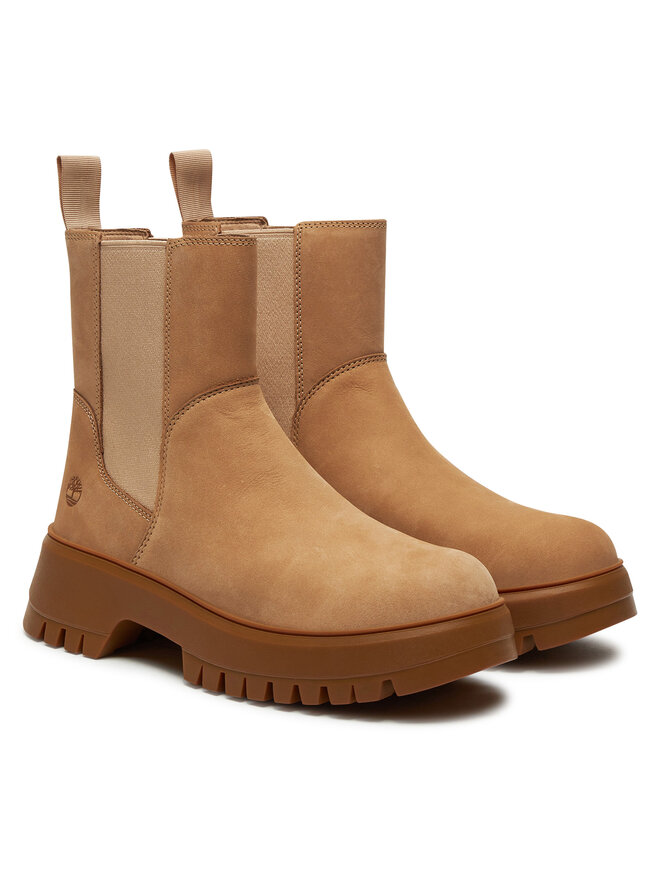 Timberland Jātnieku stila puszābaki Timberland Mid Pull On Boot TB0A6FCHEN71 Bēšs