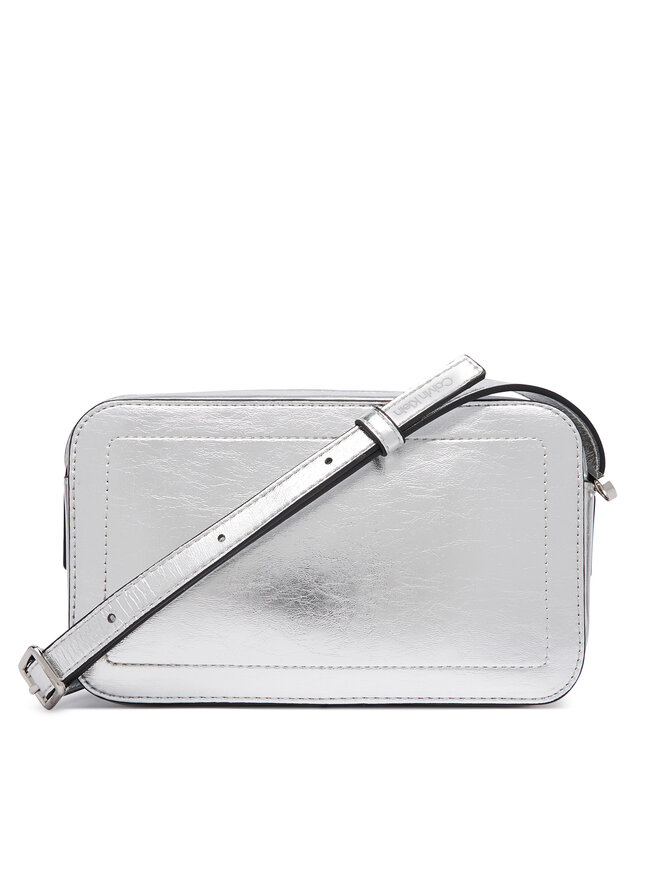 Calvin Klein Handtasche Calvin Klein Bold Ck Outline Mtl Camera Bag LV04F3896G Silberfarben