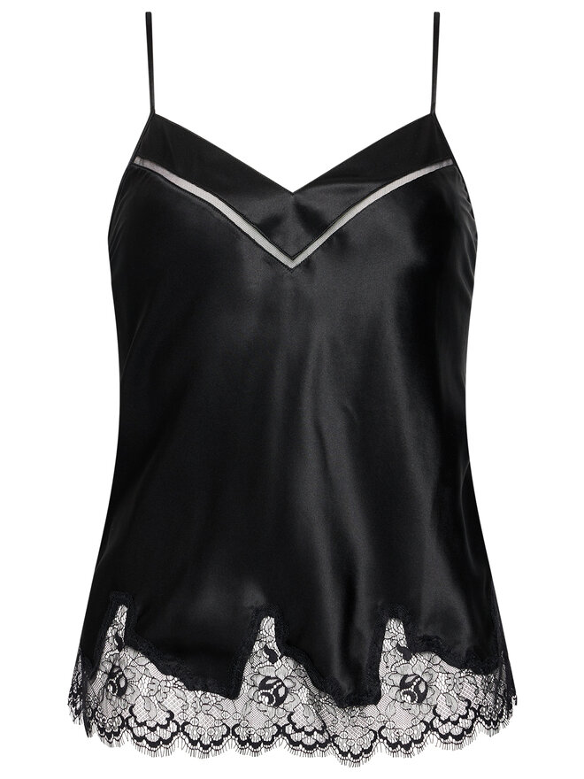 Simone Pérèle Simone Pérèle Pyjama-T-Shirt Nocturne 17F900 Schwarz Comfort Fit