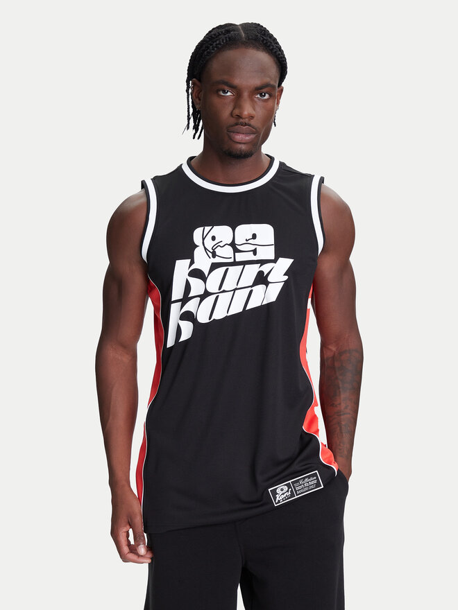 Karl Kani Karl Kani Майка Signature Colorblock Basketball PD00005368 Чорний Regular Fit