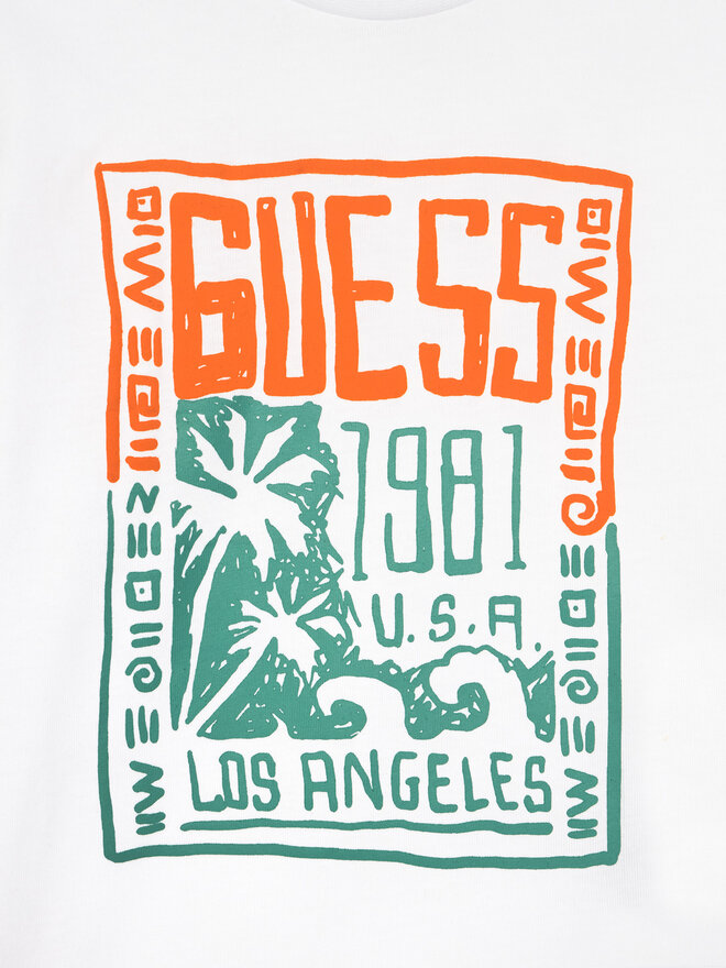 Guess Guess T-Shirt N5GI16 K8HM4 Λευκό Regular Fit