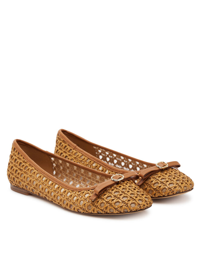 TWINSET Baleriny TWINSET 251TGT030 Brązowy