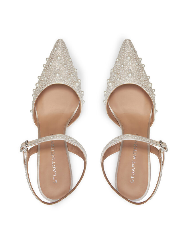 Stuart Weitzman Sandały Stuart Weitzman Bliss 85 Pump SI822 Biały