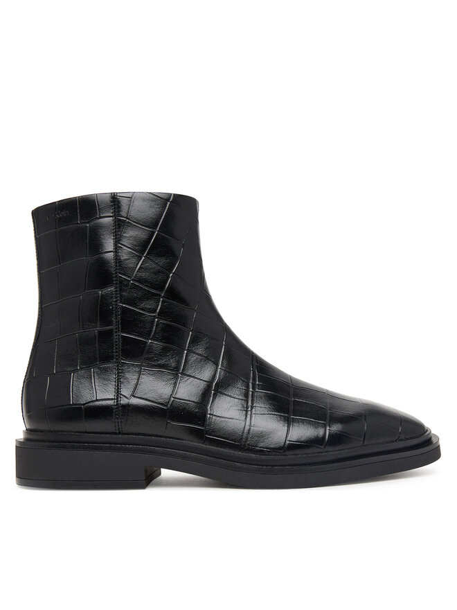 Calvin Klein Stiefeletten Calvin Klein Square Ankle Boot Zip Croc Lth HW0HW03185 Schwarz