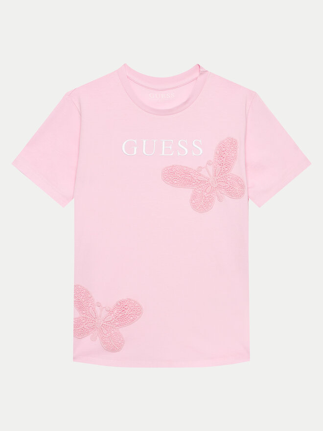 Guess Guess Póló J4GI20 K8HM4 Rózsaszín Regular Fit