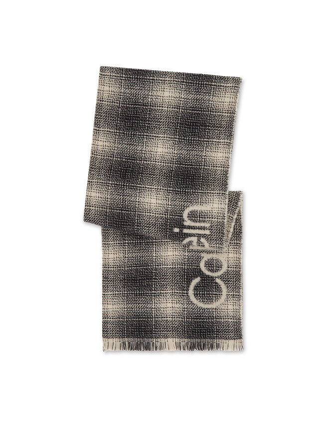 Calvin Klein Sciarpa Calvin Klein Check Scarf K50K510989 Nero