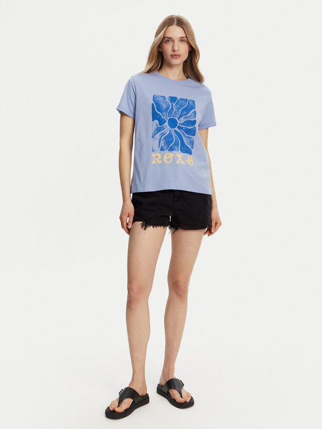 Roxy Roxy Marškinėliai ERJZT05911 Mėlyna Regular Fit