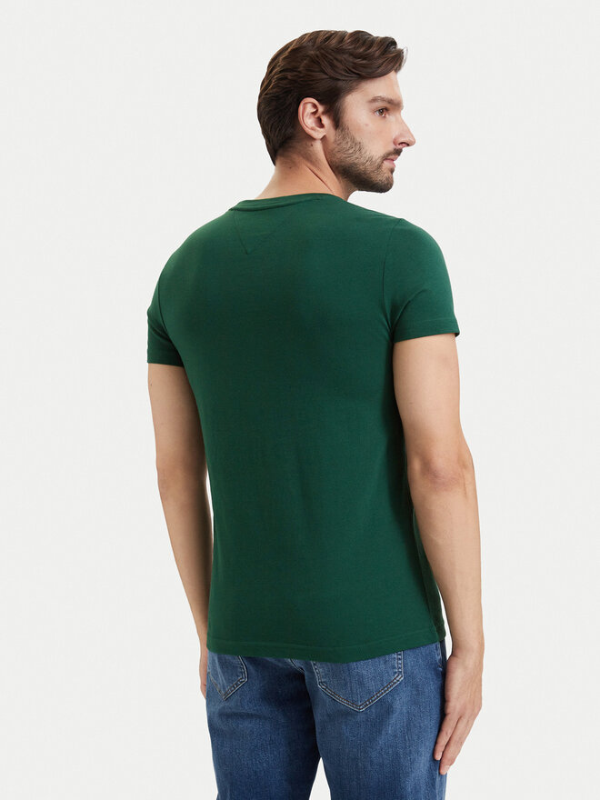 Tommy Hilfiger Tommy Hilfiger T-Shirt Logo MW0MW11797 Dunkelgrün Slim Fit