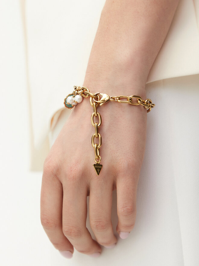 Guess Bransoletka Guess JUBB05 123JW Złoty
